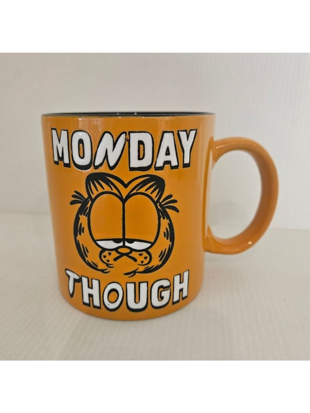 Garfield the Cat Monday Though Large Orange 20 oz mug